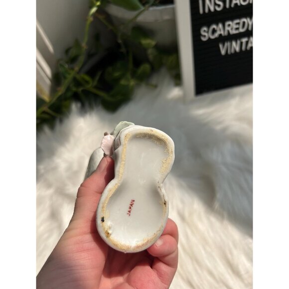 Bone China hand catch all flowers trinket dish vintage basket - Picture 5 of 5